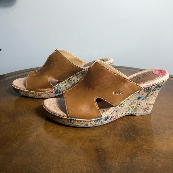 b.o.c. Shoes - B.O.C. brown n cork heel wedges